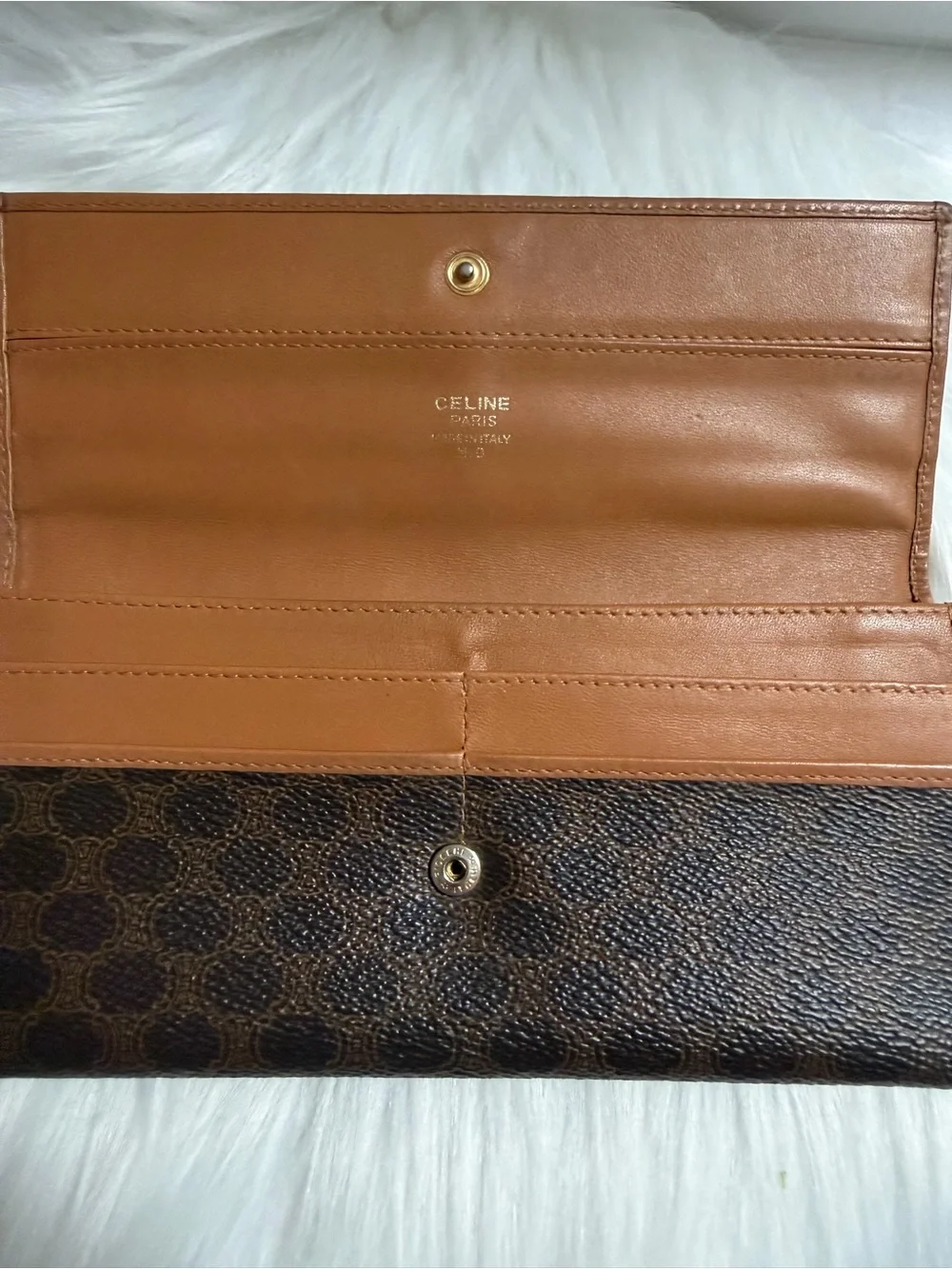 Celine vintage macadam long wallet
